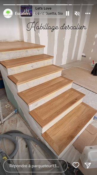 escalier en bois puyricard