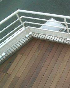 Pose terrasse en Ipé sur balcon en centre ville de Marseille