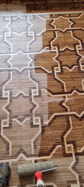 Rénover un parquet en marquetterie dans un musée sur Aix en Provence
