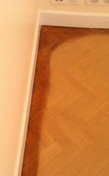 Ponçage parquet en baton rompu sur Aix en Provence