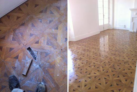 Réfection d'un parquet très ancien dans un Consulat 13006 Marseille