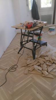 Pose Parquet bâton rompu