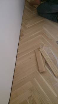 Pose Parquet bâton rompu