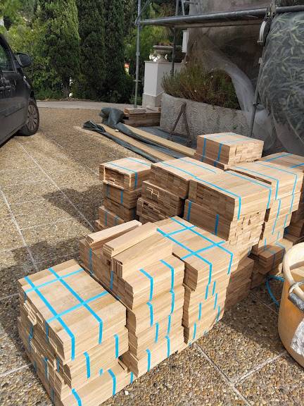 Parquet en Chêne Massif Français au Consulat Général des États-Unis à Marseille en 300x50x10mm