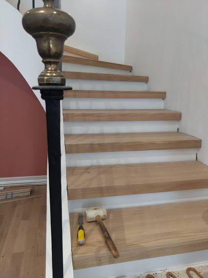 pose escalier chene massif